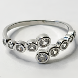 Bubble Bezel Bypass Ring