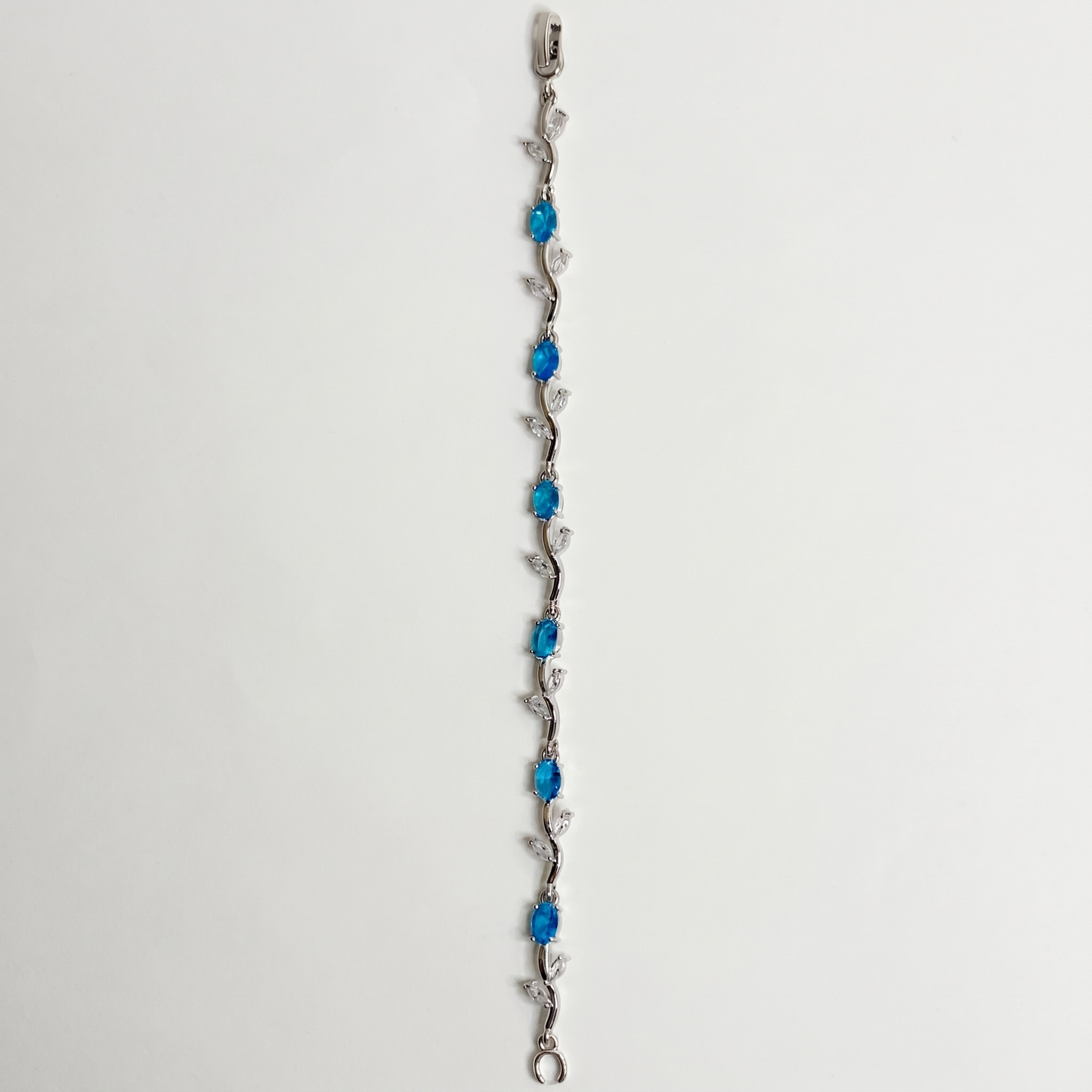 Silver Crystal Vine Bracelet