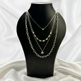 Triple Star & Heart Stack Necklace