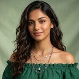 Triple Star & Heart Stack Necklace