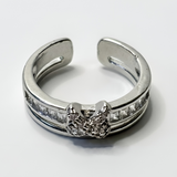 Butterfly Baguette Wide Band Ring