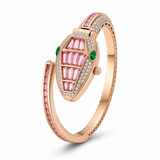 Snake Bracelet Watch pink