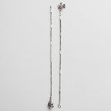 Silver Herringbone Anklet (Pack Of 2)