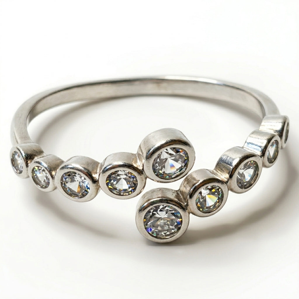 Bubble Bezel Bypass Ring