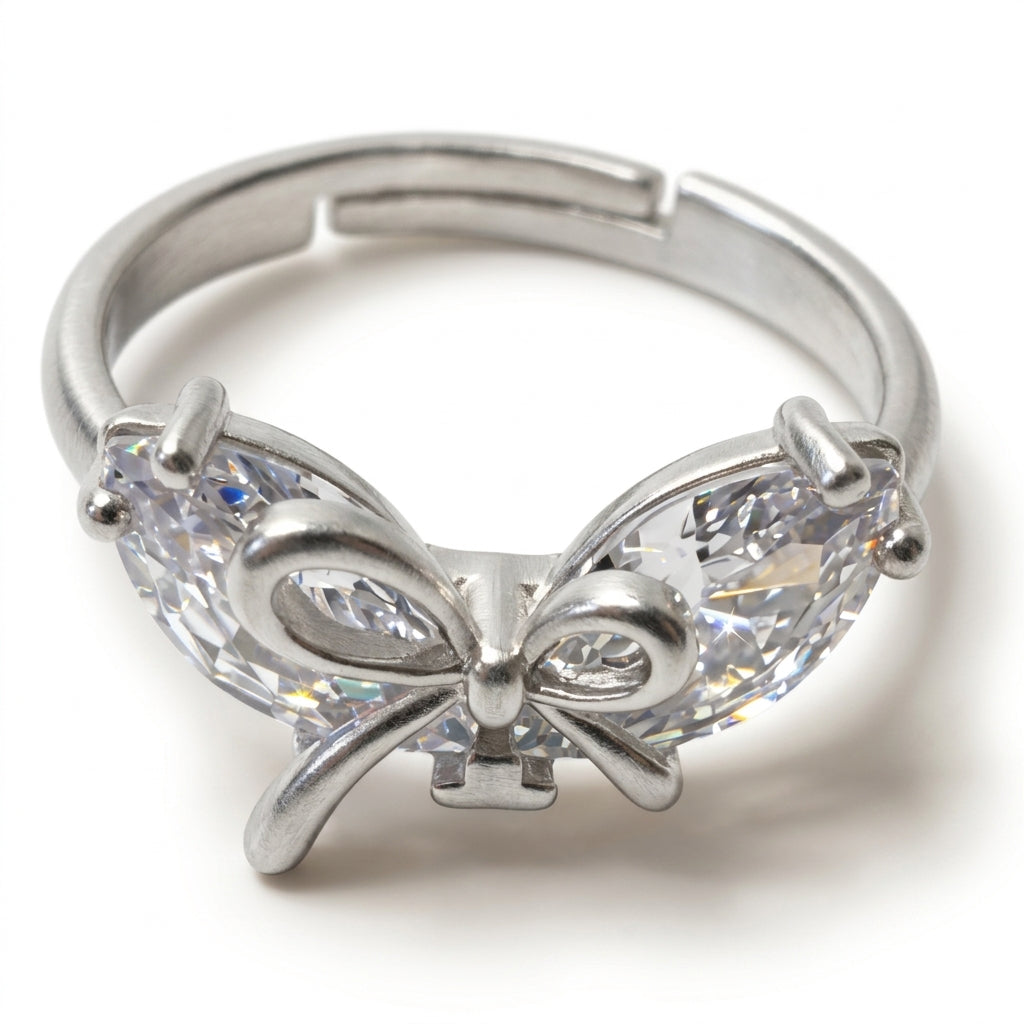 Crystal Butterfly Ring