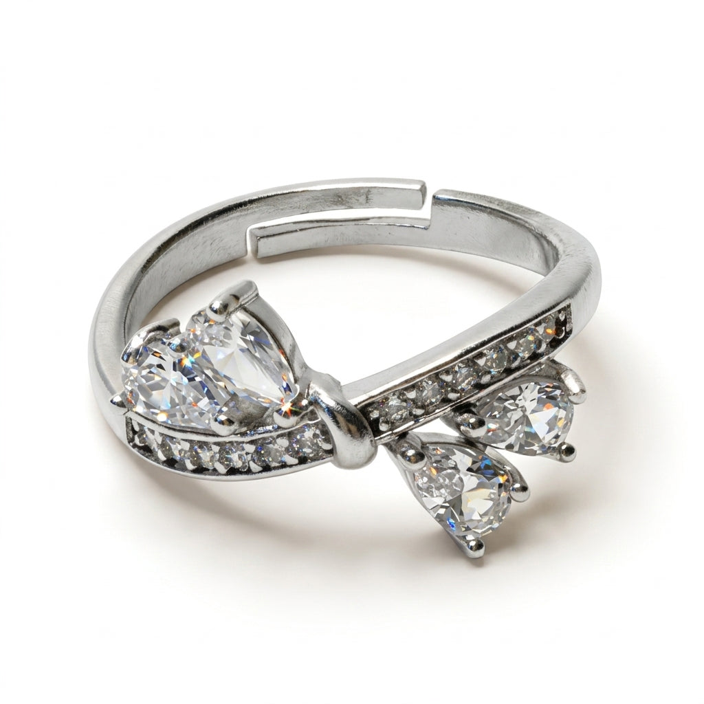 Crystal Bow Ring