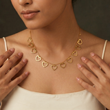 Open Heart Chain Necklace