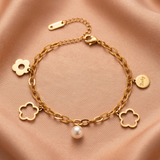 Pearl Flower Bracelet