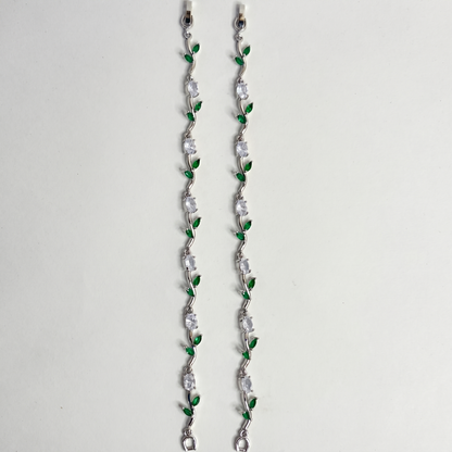 Green Crystal Friendship Bracelet Set — Buy 1 Gift 1