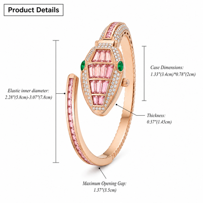 Rosè Serpentyne Crystal
