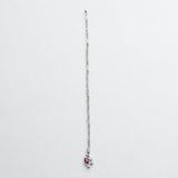 Silver Herringbone Anklet