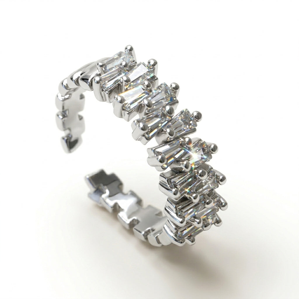 Wide Baguette Band Ring
