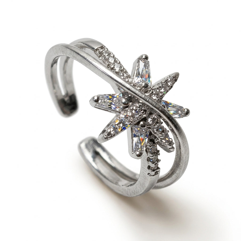 North Star Burst Ring