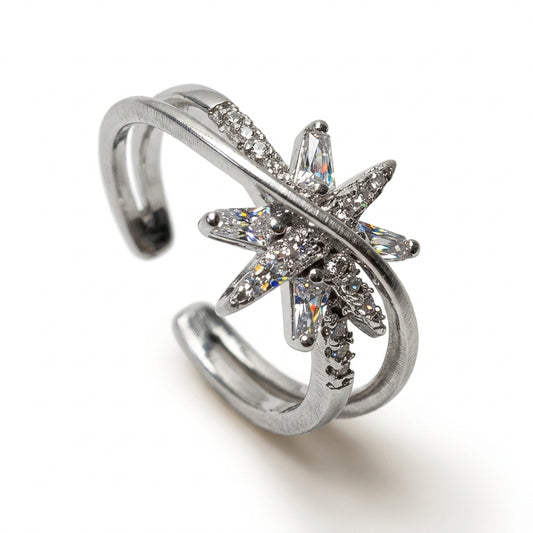 North Star Burst Ring