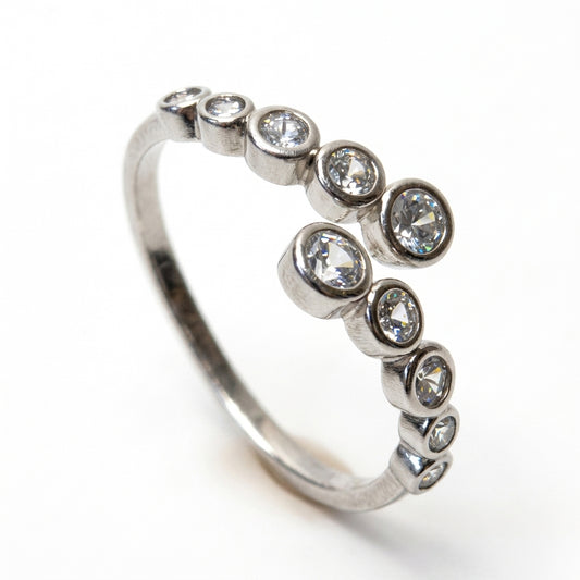 Bubble Bezel Bypass Ring