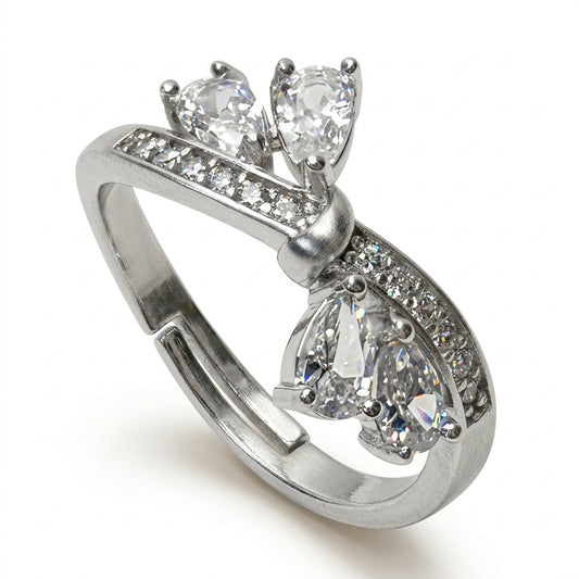 Crystal Bow Ring