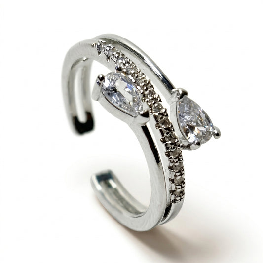 Twin Pear Ring