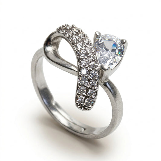 Dragonfly Pear Ring