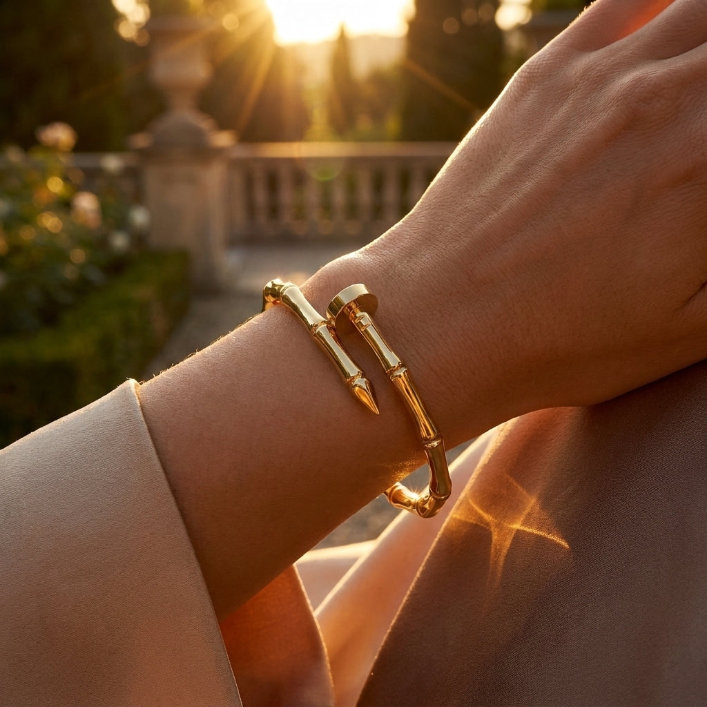 Bamboo-Link Open Cuff