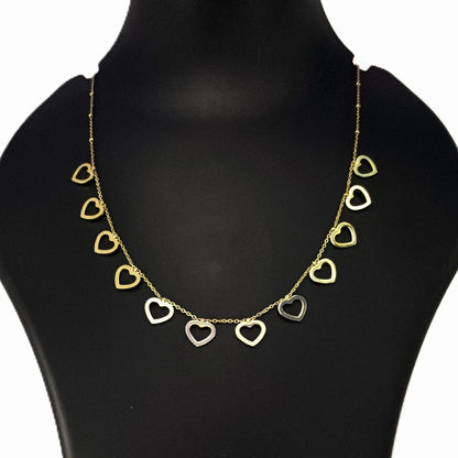 Open Heart Chain Necklace