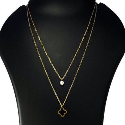 Clover Layer Necklace