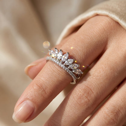 Crown Marquise Ring