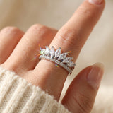 Crown Marquise Ring