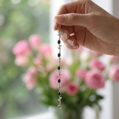 Silver Crystal Vine Bracelet