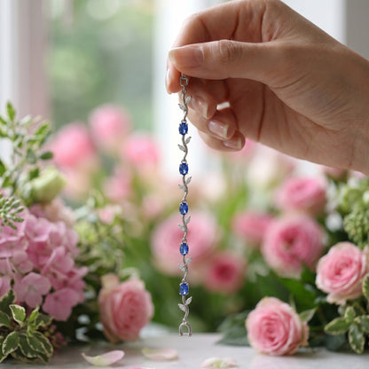 Silver Crystal Vine Bracelet