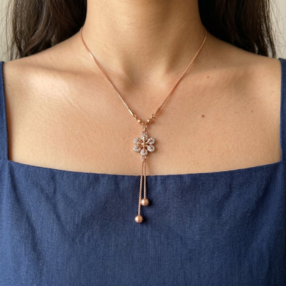 Crystal Flower Necklace